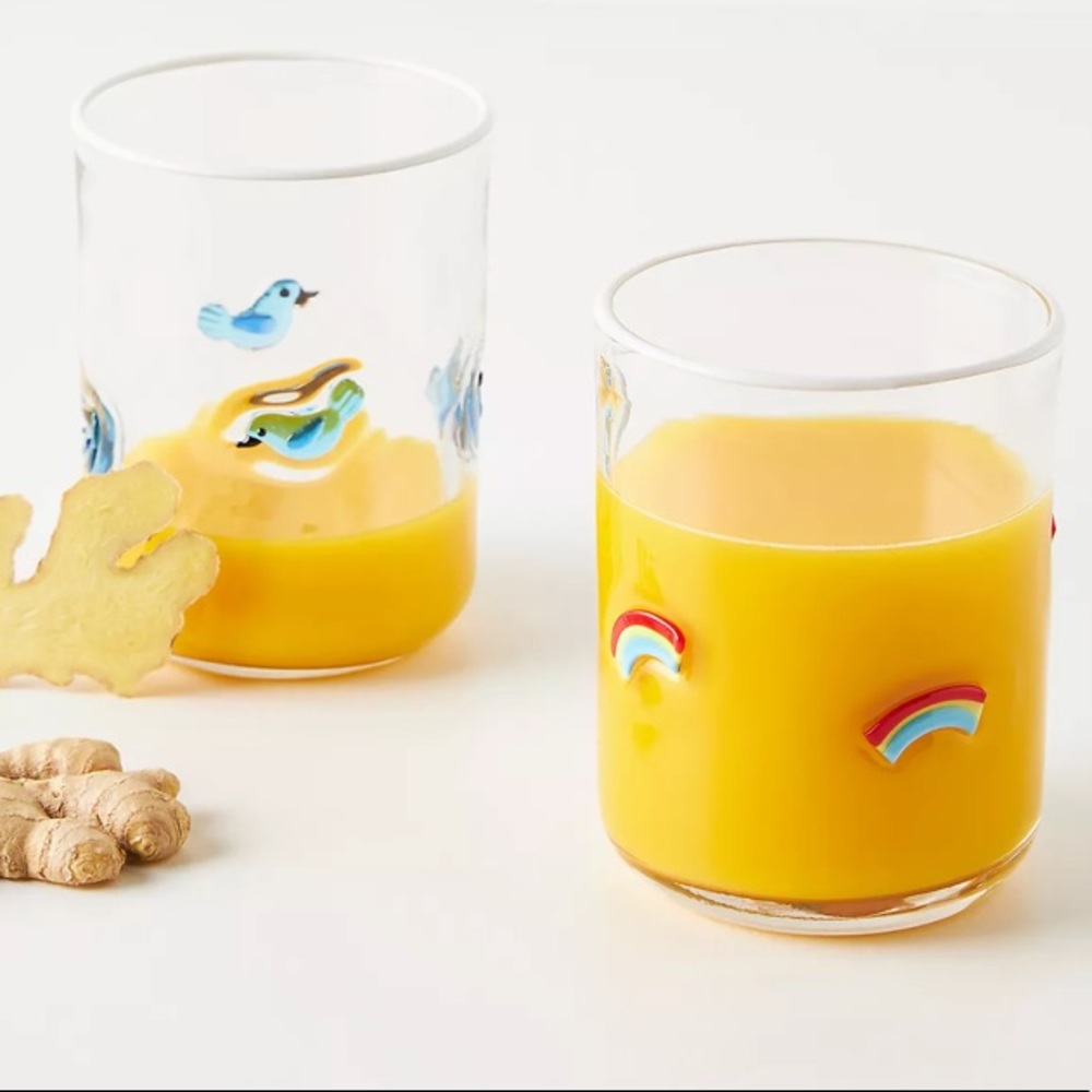 Anthropologie ๐ Sunshine Rainbow Juice Glasses - Picture 15 of 15